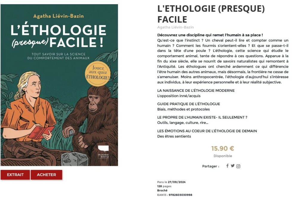 screenshot 2025 11 23 at 09 24 20 l'ethologie (presque) facile agatha liévin bazin delachaux et niestlé